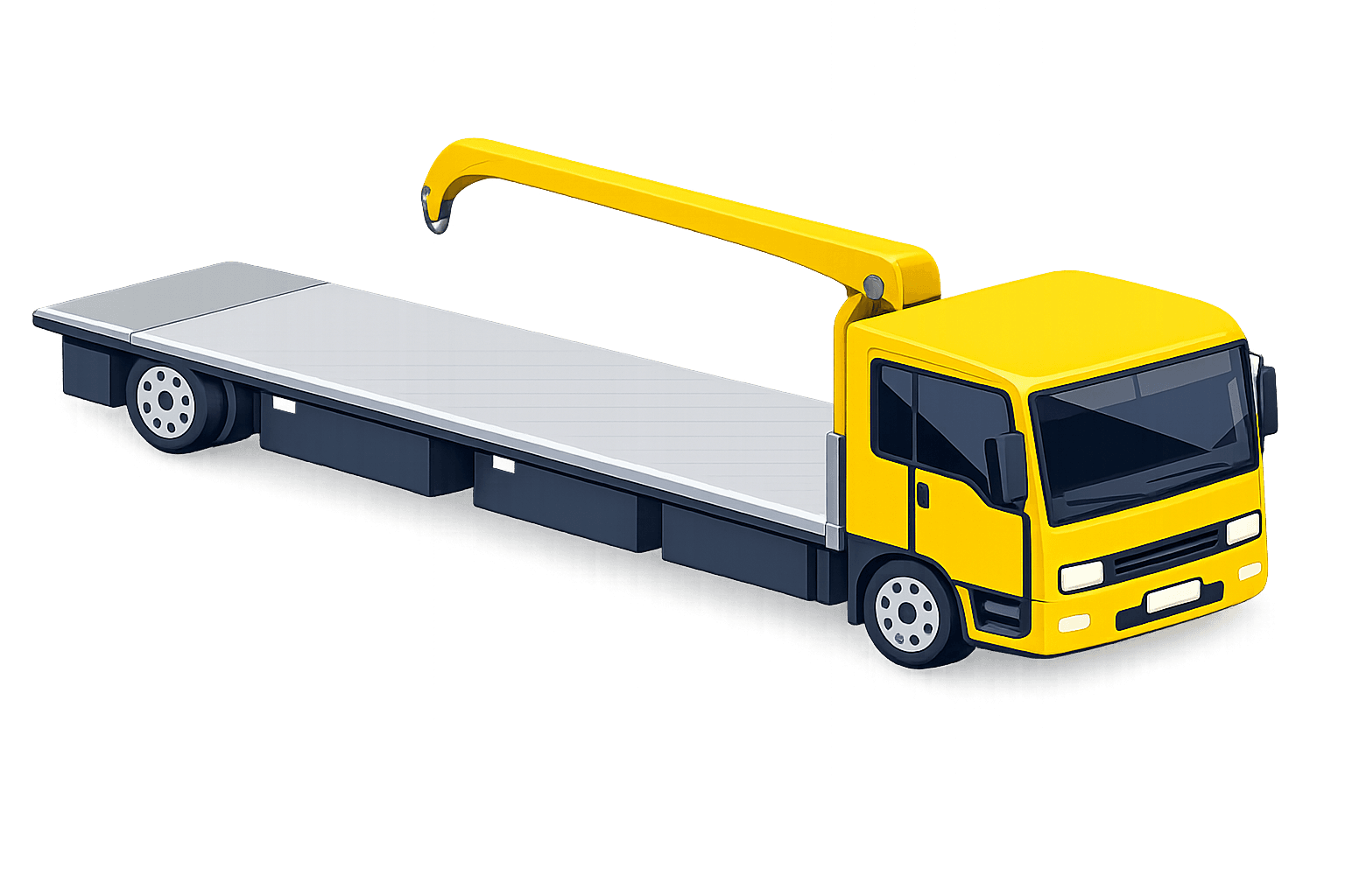 Flatbed With Crane
