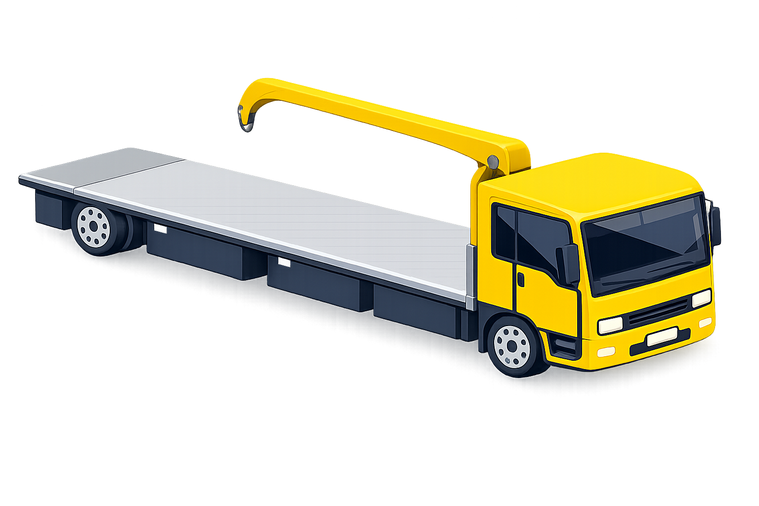 Flatbed With Crane